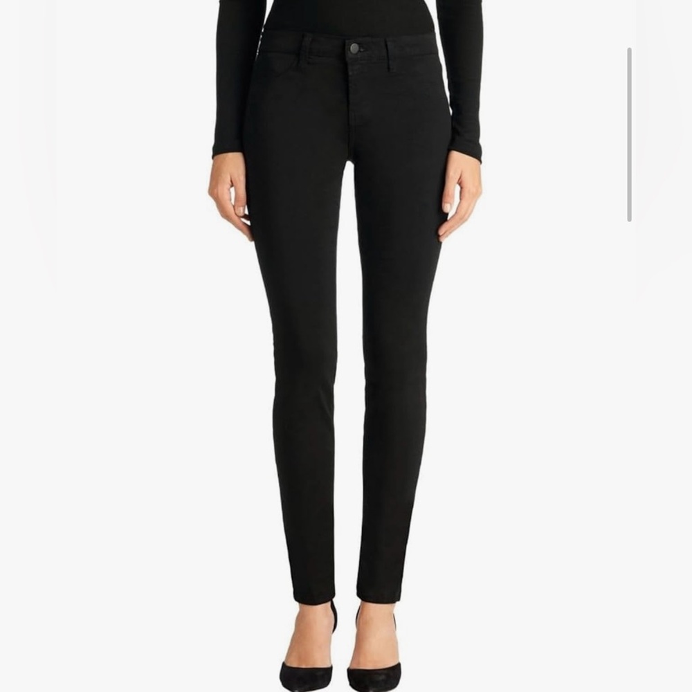 J BRAND Mid Rise Luxe Sateen Skinny Jeans